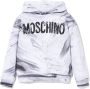 Moschino Kids Hoodie met logoprint Wit - Thumbnail 1