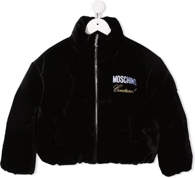 Moschino Kids Jack met geborduurd logo Zwart