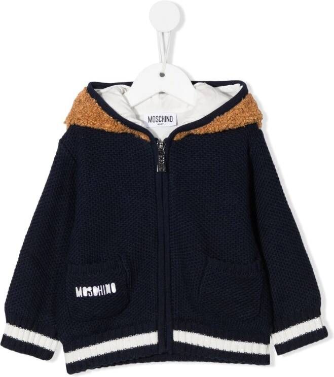 Moschino Kids Jack met rits Blauw