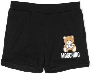 Moschino Kids Katoenen shorts Zwart