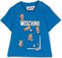 Moschino Kids Katoenen T-shirt Blauw - Thumbnail 1