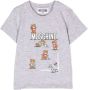 Moschino Kids Katoenen T-shirt Grijs - Thumbnail 1