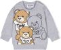Moschino Kids Sweater met teddybeerprint Grijs - Thumbnail 1