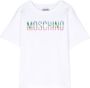 Moschino Kids T-shirt met logopatch Wit - Thumbnail 1