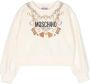 Moschino Kids Sweater met logoprint Beige - Thumbnail 1