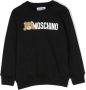 Moschino Kids Sweater met logoprint Zwart - Thumbnail 1