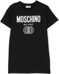 Moschino Kids T-shirt met logoprint Zwart