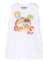 Moschino Kids Mouwloze romper Wit - Thumbnail 1