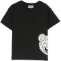 Moschino Kids T-shirt met logoprint Zwart - Thumbnail 1