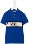 Moschino Kids Poloshirt met logoprint Blauw - Thumbnail 1