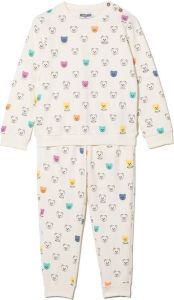 Moschino Kids Pyjama met beerprint Wit