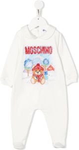 Moschino Kids Pyjama met logoprint Wit