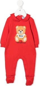Moschino Kids Pyjama met teddybeerprint Rood
