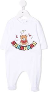 Moschino Kids Pyjama met teddybeerprint Wit
