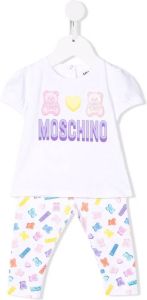 Moschino Kids Set met broek en top Wit