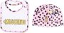 Moschino Kids Set van muts en slabbetje met teddybeerprint Roze - Thumbnail 1