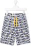 Moschino Kids Shorts met logoprint Wit - Thumbnail 1