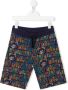Moschino Kids Shorts met print Blauw - Thumbnail 1