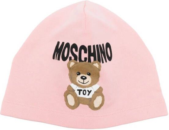 Moschino Kids Hoed met print Roze