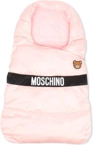 Moschino Kids Slaapzak met logo Roze