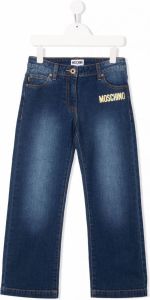 Moschino Kids Straight jeans Blauw