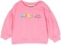 Moschino Kids Sweater met logoprint Roze - Thumbnail 1