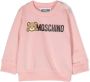 Moschino Kids Sweater met logoprint Roze - Thumbnail 1
