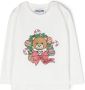 Moschino Kids T-shirt met print Wit - Thumbnail 1