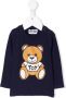 Moschino Kids Sweater met teddybeerprint Blauw - Thumbnail 1