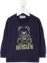 Moschino Kids Sweater met teddybeerprint Blauw - Thumbnail 1