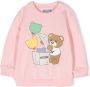 Moschino Kids Sweater met teddybeerprint Roze - Thumbnail 1