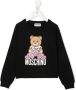 Moschino Kids Sweater met teddybeerprint Zwart - Thumbnail 1