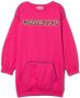 Moschino Kids Sweaterjurk met geborduurd logo Roze - Thumbnail 1
