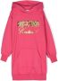 Moschino Kids Sweaterjurk met logopatch Roze - Thumbnail 1