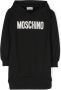 Moschino Kids Sweaterjurk met logopatch Zwart - Thumbnail 1