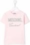 Moschino Kids T-shirt met couture logo Roze - Thumbnail 1