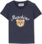 Moschino Kids T-shirt met geborduurd logo Blauw - Thumbnail 1