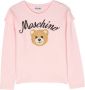 Moschino Kids T-shirt met geborduurd logo Roze - Thumbnail 1