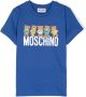 Moschino Kids T-shirt met logoprint Blauw - Thumbnail 1