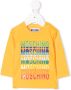 Moschino Kids T-shirt met logoprint Geel - Thumbnail 1