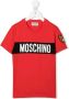Moschino Kids T-shirt met logoprint Rood - Thumbnail 1