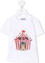 Moschino Kids T-shirt met logoprint Wit - Thumbnail 1