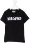 Moschino Kids T-shirt met logoprint Zwart - Thumbnail 1