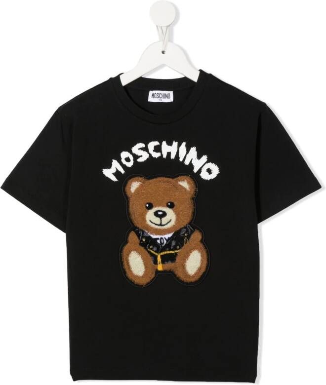 Moschino Kids T-shirt met patroon Zwart