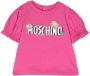 Moschino Kids T-shirt met pofmouwen Roze - Thumbnail 1