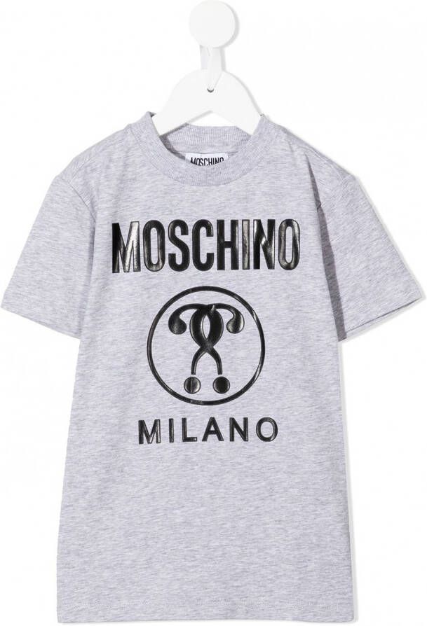 Moschino Kids T-shirt met print Grijs