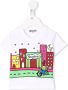 Moschino Kids T-shirt met print Wit - Thumbnail 1
