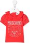 Moschino Kids T-shirt met stras Rood - Thumbnail 1