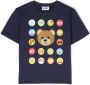 Moschino Kids T-shirt met teddybeer patroon Blauw - Thumbnail 1