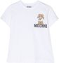 Moschino Kids T-shirt met teddybeerprint Wit - Thumbnail 1